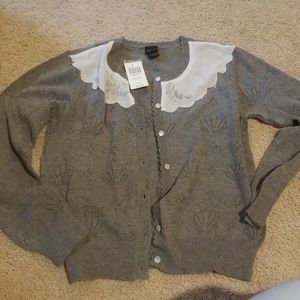 Hot Topic Gray Ariel Cardigan